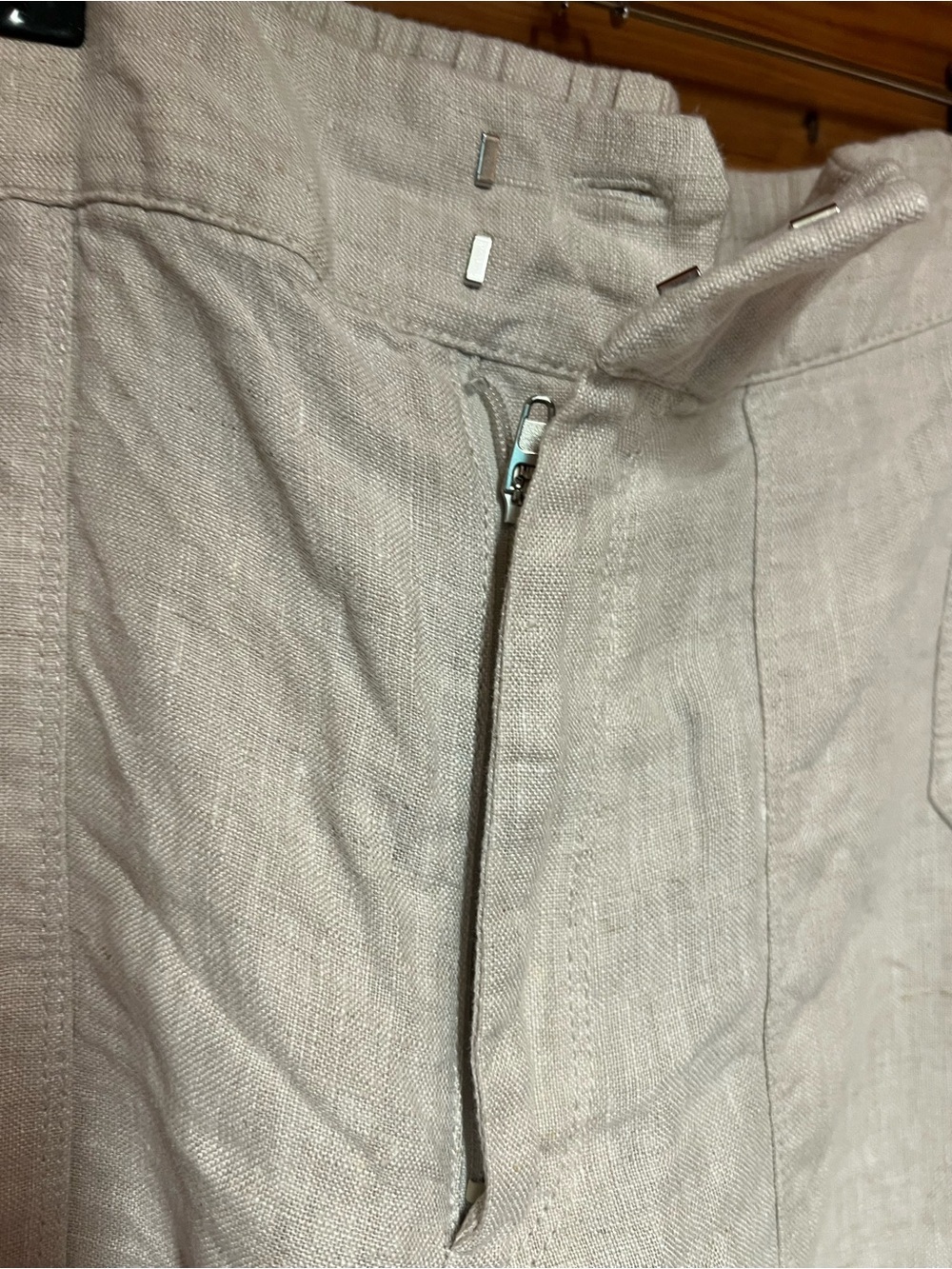 Athleta Light Beige Half-Zip Jacket - Picture 2 of 4